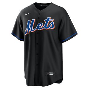 Men’s New York Mets Al Leiter Nike Black 2022 Alternate Replica Player Jersey