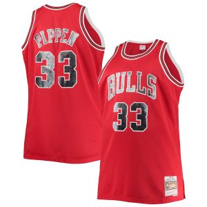 Men’s Chicago Bulls Scottie Pippen Mitchell & Ness Red Big & Tall 1997/98 NBA 75th Anniversary Diamond Swingman Jersey