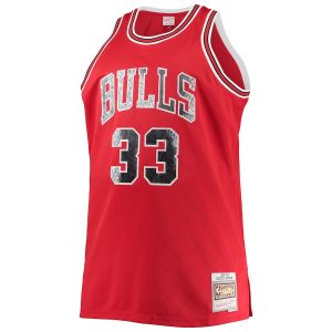 Men’s Chicago Bulls Scottie Pippen Mitchell & Ness Red Big & Tall 1997/98 NBA 75th Anniversary Diamond Swingman Jersey