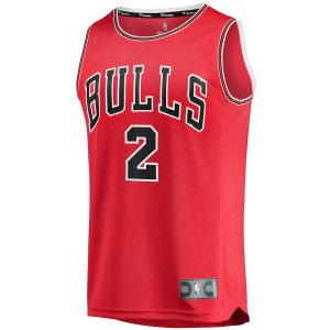 Men’s Chicago Bulls Lonzo Ball Fanatics Branded Red Fast Break Road Replica Jersey – Icon Edition