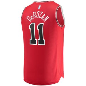 Men’s Chicago Bulls DeMar DeRozan Fanatics Branded Red Fast Break Road Replica Jersey – Icon Edition