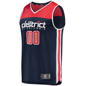 Men’s Washington Wizards Fanatics Branded Navy Fast Break Replica Custom Jersey – Statement Edition