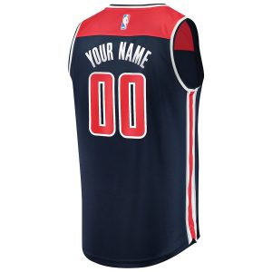 Men’s Washington Wizards Fanatics Branded Navy Fast Break Replica Custom Jersey – Statement Edition