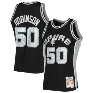 Men’s San Antonio Spurs David Robinson Mitchell & Ness Black 1998/99 Hardwood Classics NBA 75th Anniversary Diamond Swingman Jersey