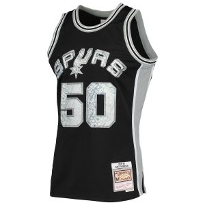 Men’s San Antonio Spurs David Robinson Mitchell & Ness Black 1998/99 Hardwood Classics NBA 75th Anniversary Diamond Swingman Jersey