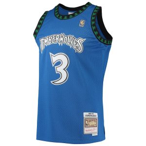 Men’s Minnesota Timberwolves Stephon Marbury Mitchell & Ness Blue 1996/97 Hardwood Classics Swingman Jersey