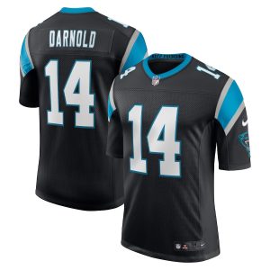 Men’s Carolina Panthers Sam Darnold Nike Black Vapor Limited Jersey