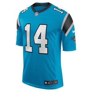 Men’s Carolina Panthers Sam Darnold Nike Blue Vapor Limited Jersey