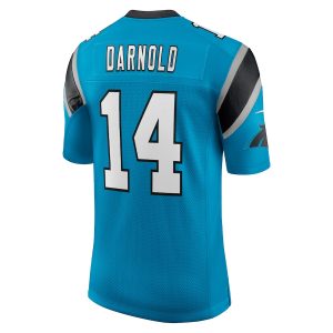 Men’s Carolina Panthers Sam Darnold Nike Blue Vapor Limited Jersey