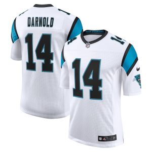 Men’s Carolina Panthers Sam Darnold Nike White Vapor Limited Jersey