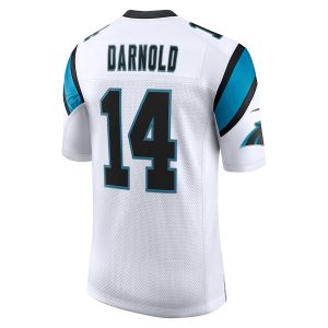 Men’s Carolina Panthers Sam Darnold Nike White Vapor Limited Jersey