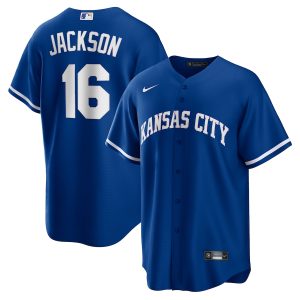 Men’s Kansas City Royals Bo Jackson Nike Royal Alternate Cooperstown Collection Replica Player Jersey