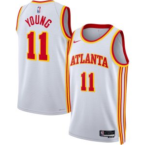 Unisex Atlanta Hawks Trae Young Nike White Swingman Jersey – Association Edition