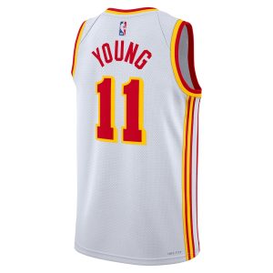 Unisex Atlanta Hawks Trae Young Nike White Swingman Jersey – Association Edition