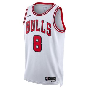 Unisex Chicago Bulls Zach LaVine Nike White Swingman Jersey – Association Edition