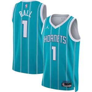 Unisex Charlotte Hornets LaMelo Ball Jordan Brand Teal Swingman Jersey – Icon Edition