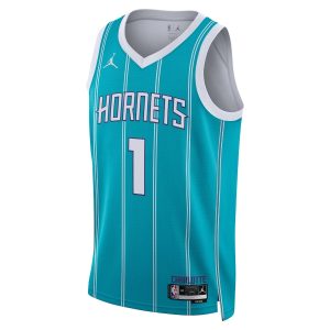 Unisex Charlotte Hornets LaMelo Ball Jordan Brand Teal Swingman Jersey – Icon Edition