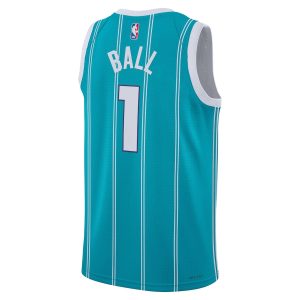 Unisex Charlotte Hornets LaMelo Ball Jordan Brand Teal Swingman Jersey – Icon Edition