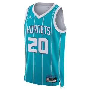 Unisex Charlotte Hornets Gordon Hayward Jordan Brand Teal Swingman Jersey – Icon Edition