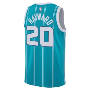 Unisex Charlotte Hornets Gordon Hayward Jordan Brand Teal Swingman Jersey – Icon Edition