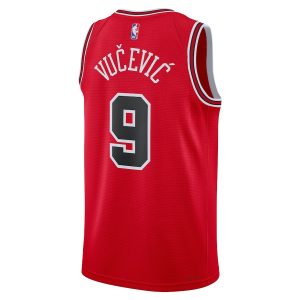 Unisex Chicago Bulls Nikola Vucevic Nike Red Swingman Jersey – Icon Edition