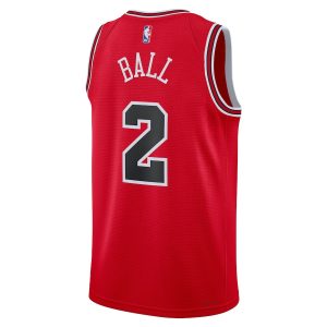 Unisex Chicago Bulls Lonzo Ball Nike Red Swingman Jersey – Icon Edition