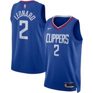 Unisex LA Clippers Kawhi Leonard Nike Royal Swingman Jersey – Icon Edition