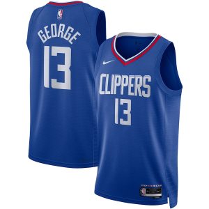 Unisex LA Clippers Paul George Nike Royal Swingman Jersey – Icon Edition