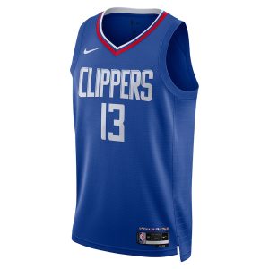 Unisex LA Clippers Paul George Nike Royal Swingman Jersey – Icon Edition