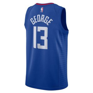 Unisex LA Clippers Paul George Nike Royal Swingman Jersey – Icon Edition