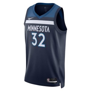 Unisex Minnesota Timberwolves Karl-Anthony Towns Nike Navy Swingman Jersey – Icon Edition