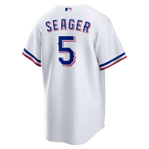 Men’s Texas Rangers Corey Seager Nike White Home Replica Player Jersey