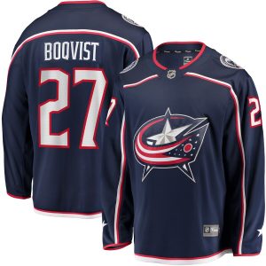 Men’s Columbus Blue Jackets Adam Boqvist Fanatics Branded Navy Home Breakaway Player Jersey