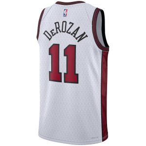 Unisex Chicago Bulls DeMar DeRozan Nike White 2022/23 Swingman Jersey – City Edition