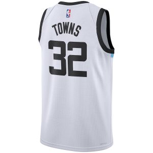 Unisex Minnesota Timberwolves Karl-Anthony Towns Nike White 2022/23 Swingman Jersey – City Edition