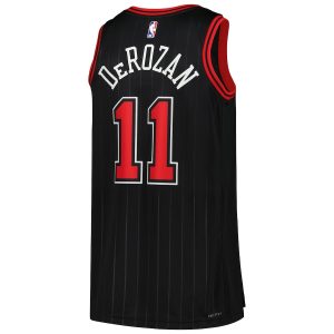 Unisex Chicago Bulls DeMar DeRozan Jordan Brand Black Swingman Jersey – Statement Edition