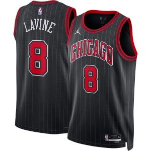 Unisex Chicago Bulls Zach LaVine Jordan Brand Black Swingman Jersey – Statement Edition