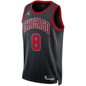 Unisex Chicago Bulls Zach LaVine Jordan Brand Black Swingman Jersey – Statement Edition