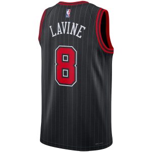 Unisex Chicago Bulls Zach LaVine Jordan Brand Black Swingman Jersey – Statement Edition