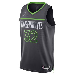 Unisex Minnesota Timberwolves Karl-Anthony Towns Jordan Brand Charcoal Swingman Jersey – Statement Edition