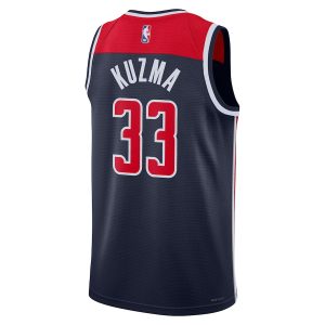 Unisex Washington Wizards Kyle Kuzma Jordan Brand Navy Swingman Jersey – Statement Edition