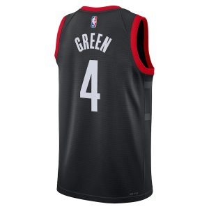 Unisex Houston Rockets Jalen Green Jordan Brand Black Swingman Jersey – Statement Edition