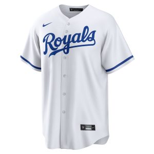 Men’s Kansas City Royals Nike White Home Blank Replica Jersey