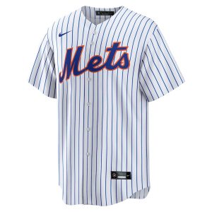 Men’s New York Mets Nike White Home Blank Replica Jersey