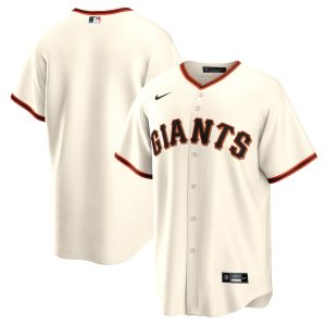 Men’s San Francisco Giants Nike Cream Home Blank Replica Jersey