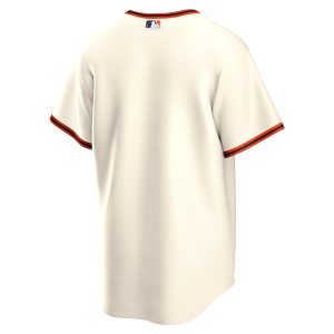 Men’s San Francisco Giants Nike Cream Home Blank Replica Jersey