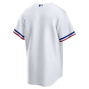 Men’s Texas Rangers Nike White Home Blank Replica Jersey