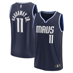 Men’s Dallas Mavericks Tim Hardaway Jr. Fanatics Branded Navy Fast Break Replica Player Jersey – Statement Edition