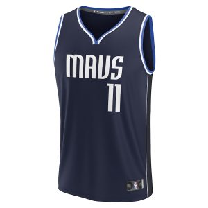 Men’s Dallas Mavericks Tim Hardaway Jr. Fanatics Branded Navy Fast Break Replica Player Jersey – Statement Edition