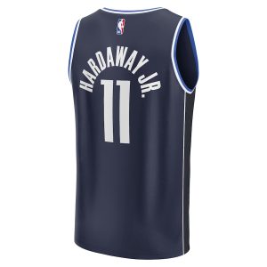 Men’s Dallas Mavericks Tim Hardaway Jr. Fanatics Branded Navy Fast Break Replica Player Jersey – Statement Edition